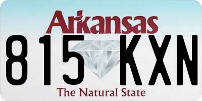 AR license plate 815KXN