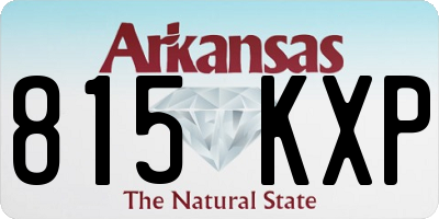 AR license plate 815KXP