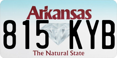 AR license plate 815KYB