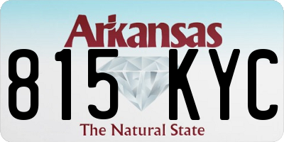 AR license plate 815KYC