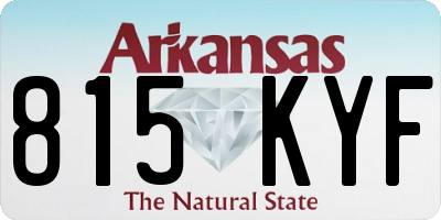 AR license plate 815KYF