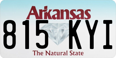 AR license plate 815KYI