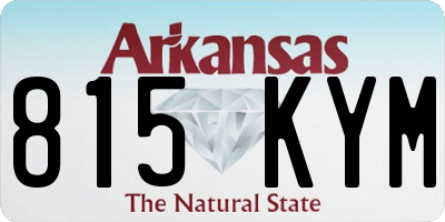 AR license plate 815KYM