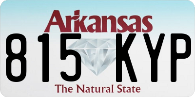 AR license plate 815KYP