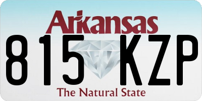 AR license plate 815KZP