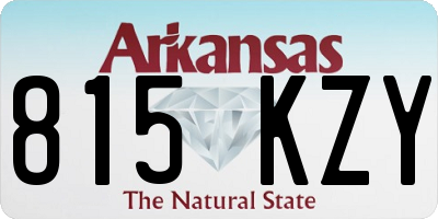 AR license plate 815KZY