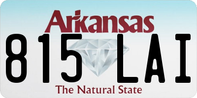 AR license plate 815LAI