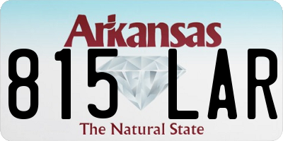 AR license plate 815LAR