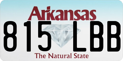 AR license plate 815LBB