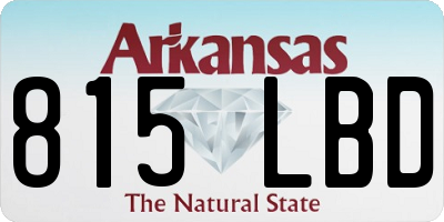 AR license plate 815LBD