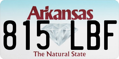 AR license plate 815LBF