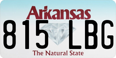 AR license plate 815LBG