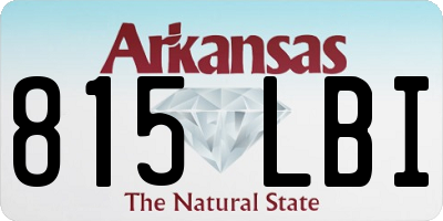 AR license plate 815LBI