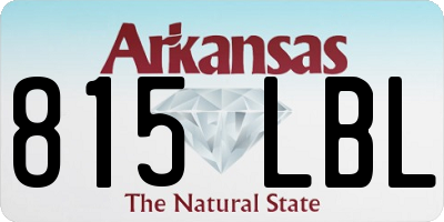 AR license plate 815LBL