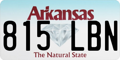AR license plate 815LBN