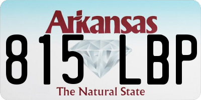 AR license plate 815LBP