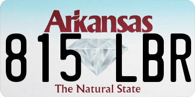 AR license plate 815LBR