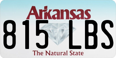 AR license plate 815LBS