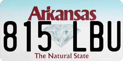 AR license plate 815LBU