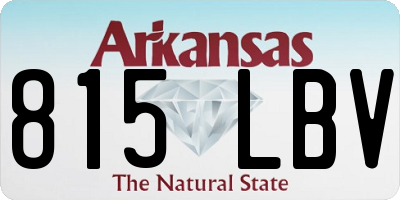 AR license plate 815LBV