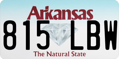 AR license plate 815LBW
