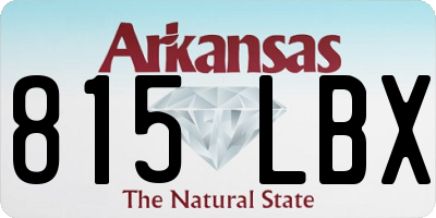 AR license plate 815LBX