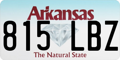 AR license plate 815LBZ