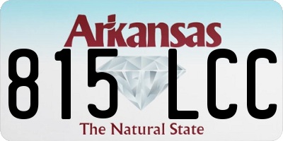 AR license plate 815LCC