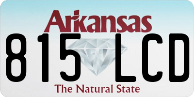 AR license plate 815LCD