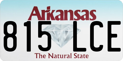 AR license plate 815LCE