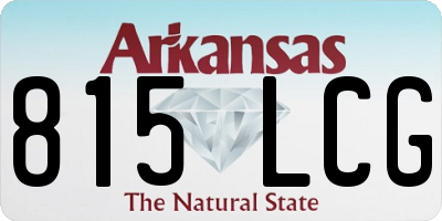 AR license plate 815LCG
