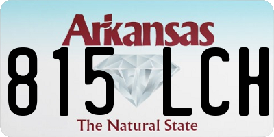 AR license plate 815LCH