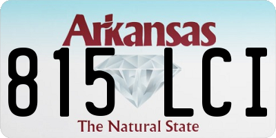 AR license plate 815LCI