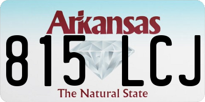 AR license plate 815LCJ