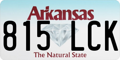 AR license plate 815LCK