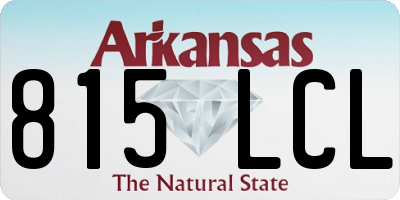 AR license plate 815LCL