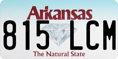 AR license plate 815LCM