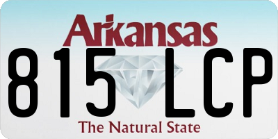 AR license plate 815LCP