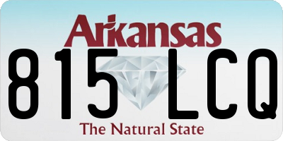 AR license plate 815LCQ