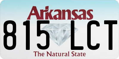 AR license plate 815LCT