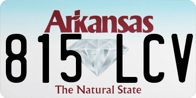 AR license plate 815LCV