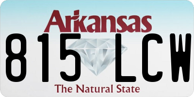 AR license plate 815LCW