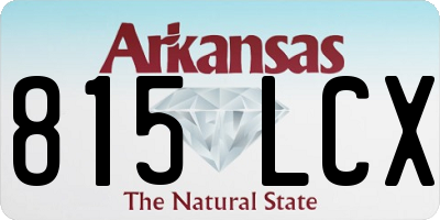 AR license plate 815LCX