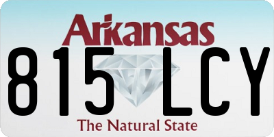 AR license plate 815LCY