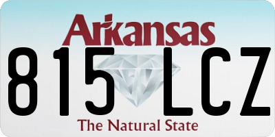 AR license plate 815LCZ