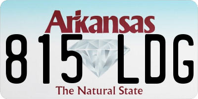 AR license plate 815LDG