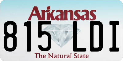 AR license plate 815LDI
