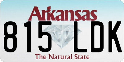 AR license plate 815LDK