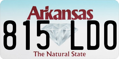 AR license plate 815LDO