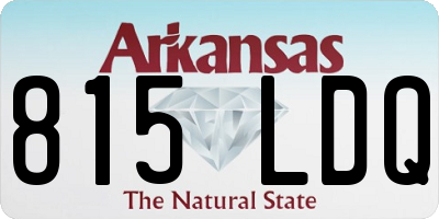 AR license plate 815LDQ